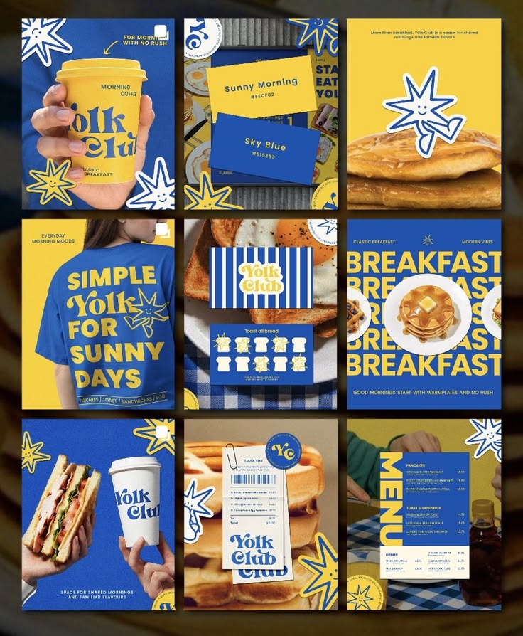 Breakfast cafe social media design