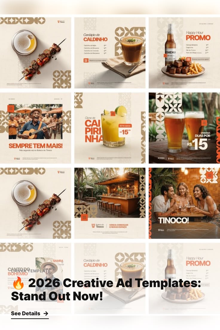 Creative advertising template