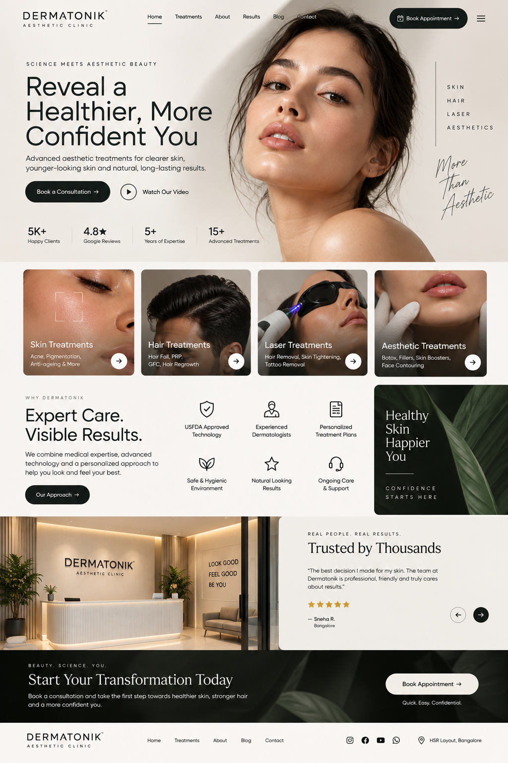 Dermatonik website redesign